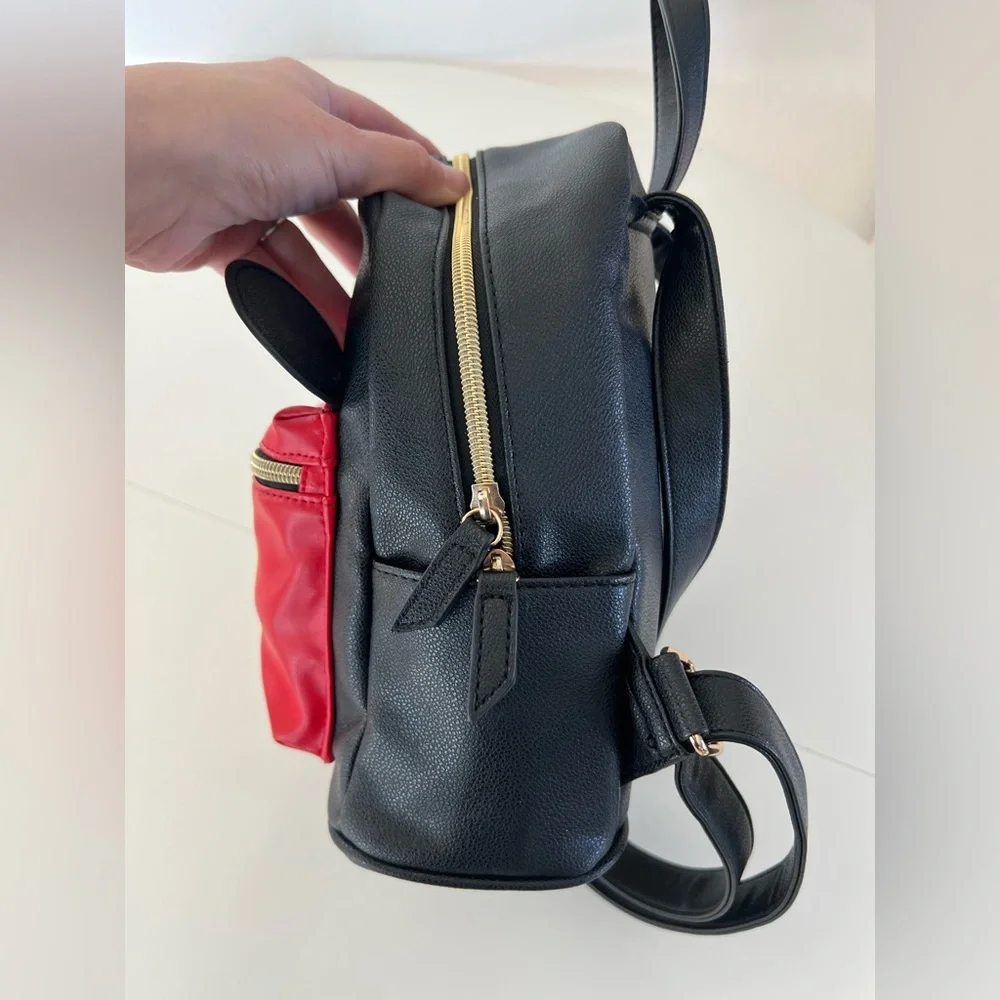 Disney Dani By Danielle‎ Nicole Black Mickey Mouse Mini Backpack With Mouse Ears